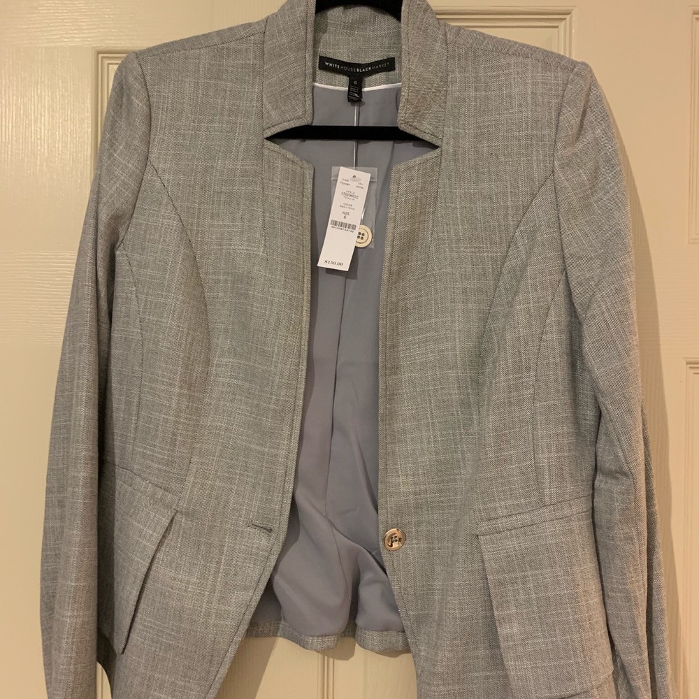 White House Black Market Grey Blazer
